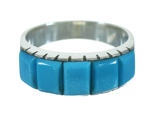 Turquoise Silver Southwest Jewelry Ring Size 7-1/4 YX76511